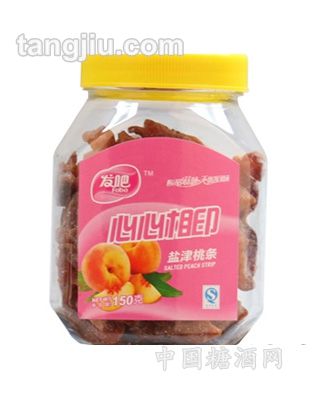 发吧-心心相印盐津桃条150g