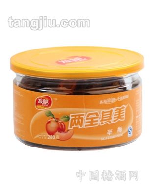 发吧-两全其美半梅200g-椭圆瓶装