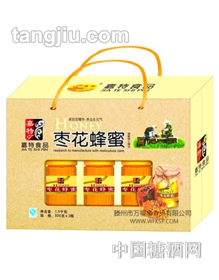 万福康枣花蜂蜜1500g