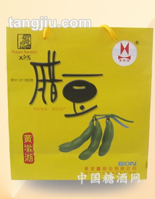 黄墩湖腊豆黄色礼盒装