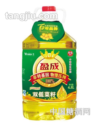 盈成99%双低菜籽油4.5L