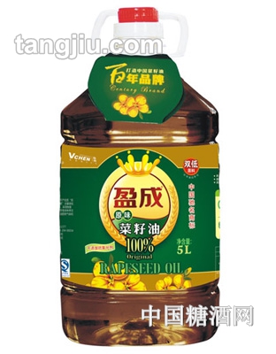 盈成99%双低原味菜籽油5L