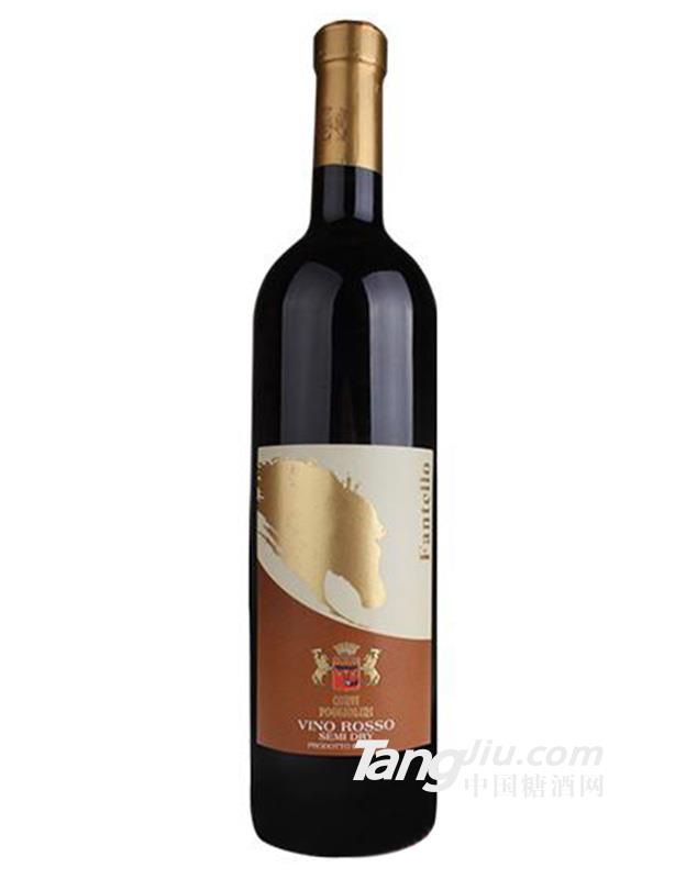 11度金马半干红葡萄酒750ml