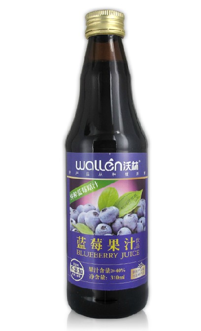 供应沃林蓝莓果汁 鲜榨蓝莓汁 无防腐剂无色素无香精