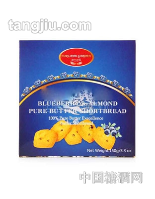 诺兰庄园蓝莓纯黄油曲奇饼干150g