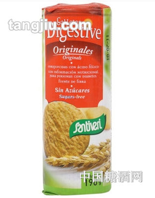桑特万瑞无糖原味消化饼干（酥性）