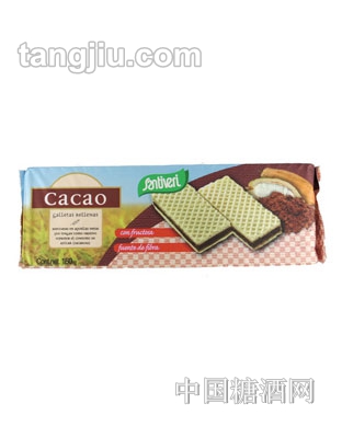 桑特万瑞可可威化饼干160g