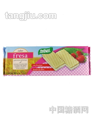 桑特万瑞草莓味威化饼干160g