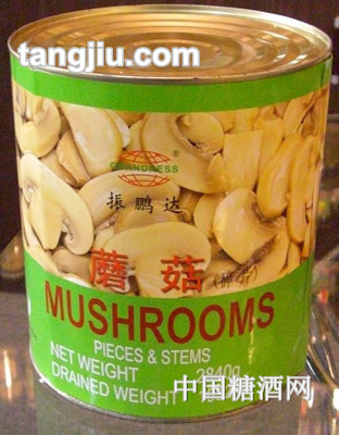 振鹏达蘑菇罐头2840g