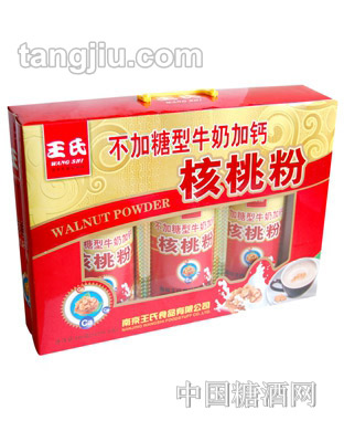 王氏不加糖型牛奶加钙核桃粉880g