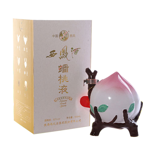 西凤酒蟠桃液52度