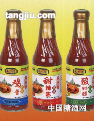万人迷鸡酱、甜辣酱、酸辣酱320g