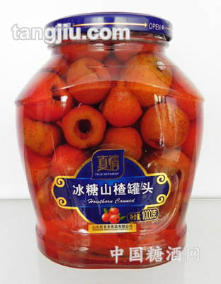 真情山楂罐头1000g