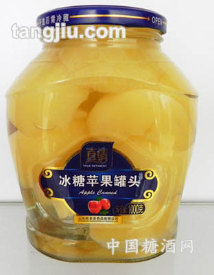 真情苹果罐头1000g
