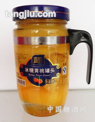 真情牌608g黄桃罐头