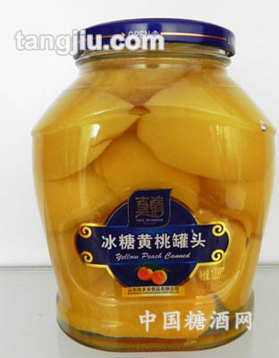 真情黄桃罐头1000g