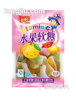 星期8水果软糖开心棒100g