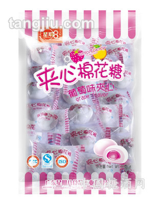 葡萄味夹心棉花糖80g