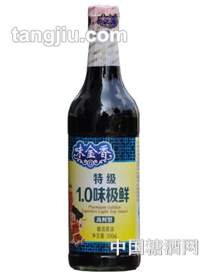 味金香1.0味极鲜酱油(500mL)