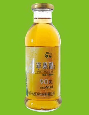 维淼典雅420ml瓶装无糖苹果醋