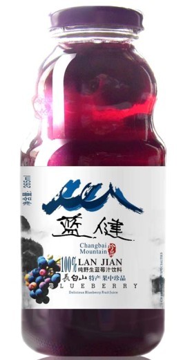 蓝健蓝莓果粒果汁