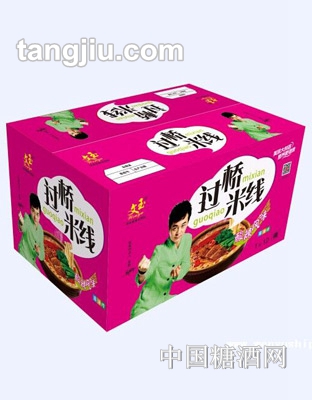 文玉过桥米线酸辣风味桶装箱装