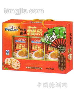 红枣莲子藕粉  (金装礼盒)