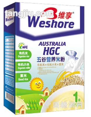五谷营养米粉  (有机米+鸡肉+鱼肉)