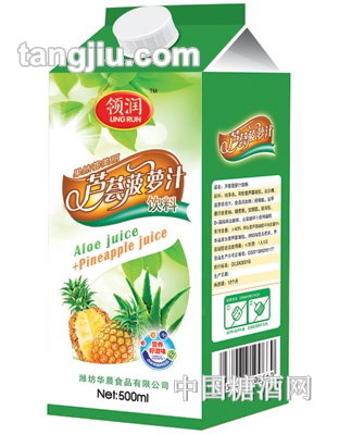 领润芦荟菠萝果汁饮料500ML