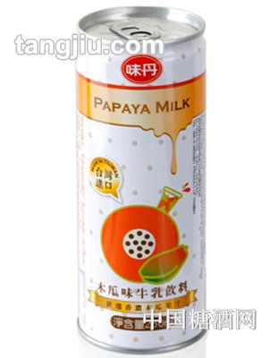 味丹木瓜味牛乳饮料250ml