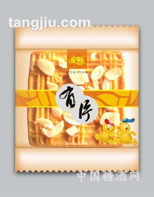 黄色有片花生饼