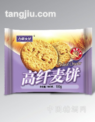 高纤麦饼黑芝麻味100g