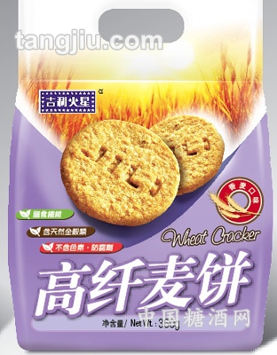 高纤麦饼黑芝麻味360g