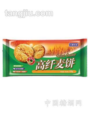 高纤麦饼原味570g