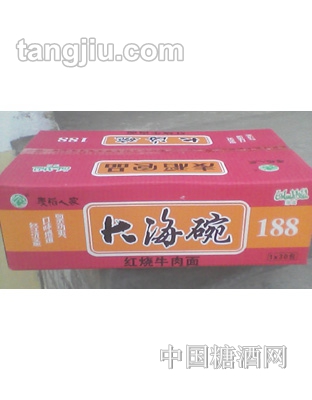 麦稻人家大海碗红烧牛肉面