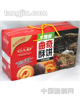 小兄弟曲奇饼干580g