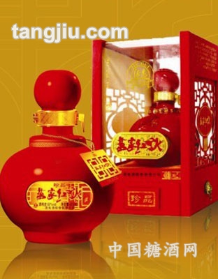 珍品万家红火酒