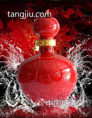 五粮坊坛子酒水珠釉雕