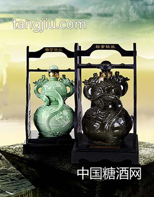 五粮坊坛子酒双龙戏珠
