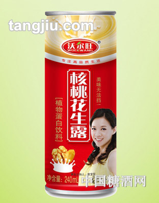沃尔旺核桃花生露240mL