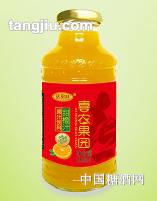沃尔旺喜农果园甜橙汁350mL