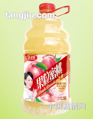 沃尔旺果粒蜜桃2.58L
