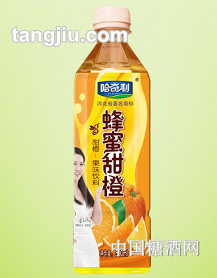 哈奇利蜂蜜甜橙果味饮料500mL