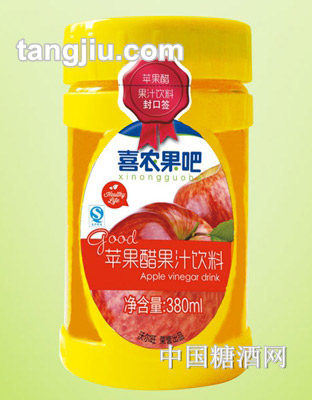 喜农果吧苹果醋果汁饮料380mL