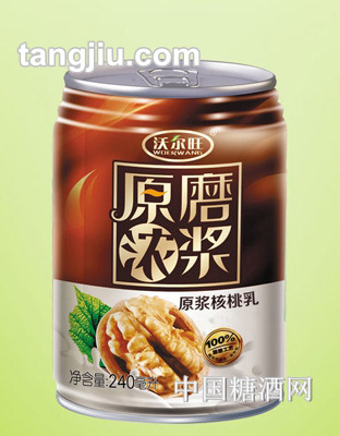 沃尔旺原磨浓浆核桃乳（矮罐）240mL