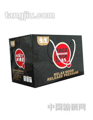 QQ抗压力饮料1x8瓶x310ml黑手提袋