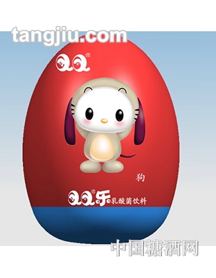 QQ乐乳酸菌饮料狗