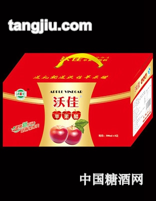 沃佳苹果醋饮料500ml春节8盒装箱