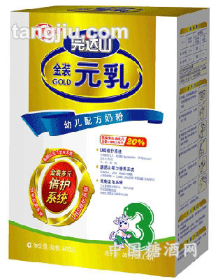 （新）金装元乳幼儿配方奶粉（合）400g