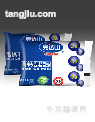 高钙纯牛奶220ml